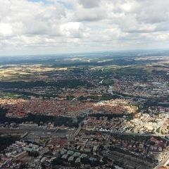 Flugwegposition um 10:33:43: Aufgenommen in der Nähe von Regensburg, Deutschland in 941 Meter